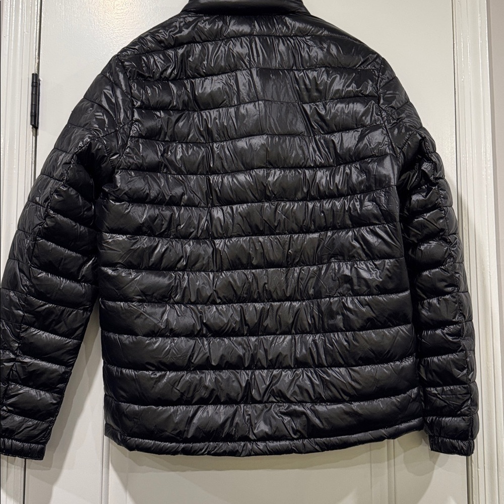 NWT Tommy Hilfiger Black Zip Up Puffer Jacket Size Large - Picture 2 of 11